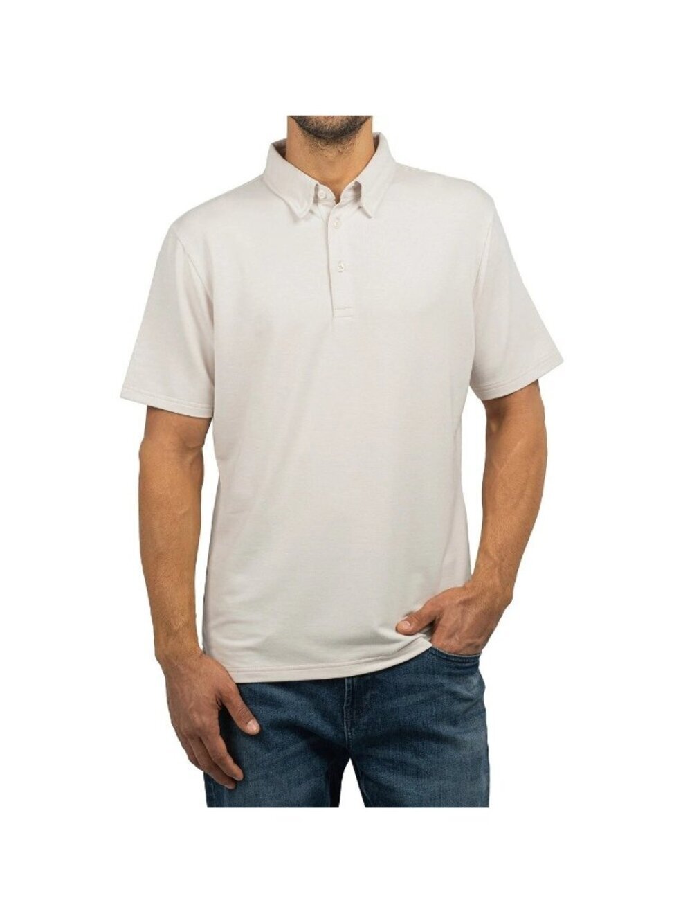NWOT Jachs New York Men's XL Tan Polo Shirt Modal Blend
